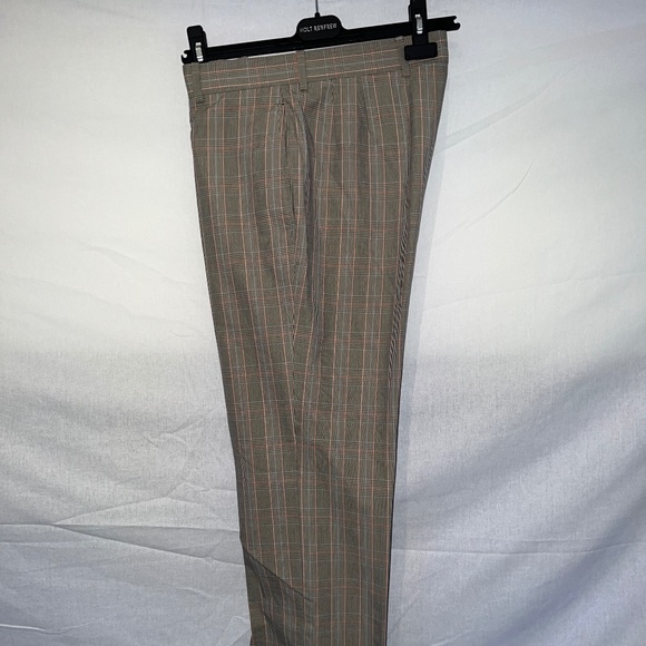 Paul Smith London - Medium Dress Pants - Beige/Orange Check Plaid - 80% OFF SALE - Picture 5 of 7